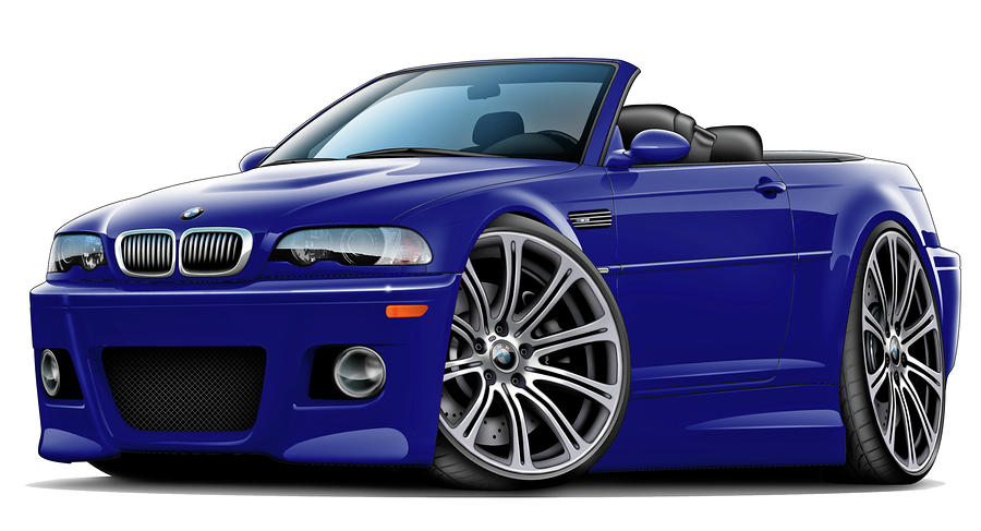 BMW e46 M3 Blue Convertible