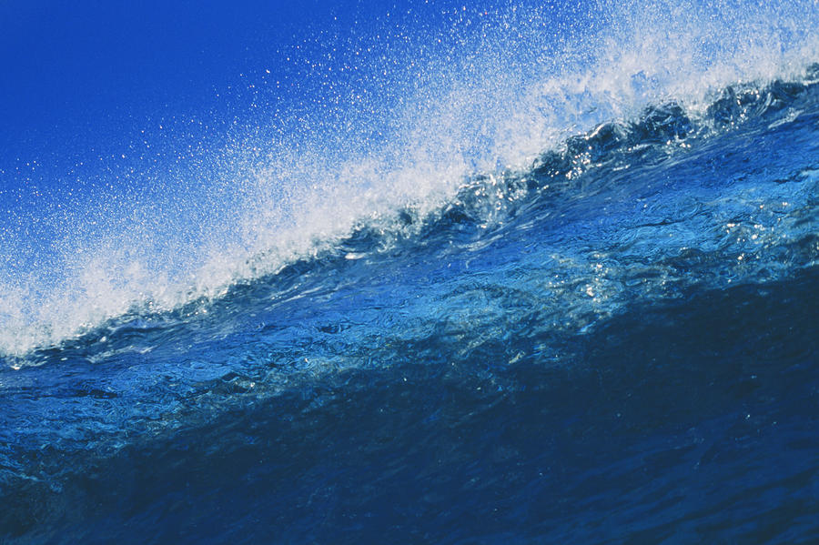 bright blue wave