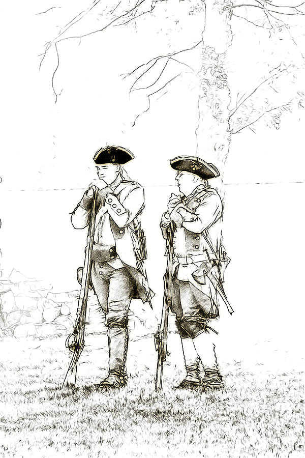 British Soldiers Sketch by Randy Steele