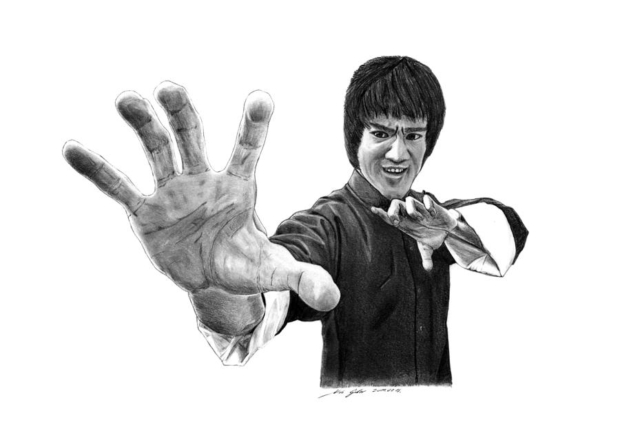 Bruce Lee Drawing - Bruce Lee Fine Art Print