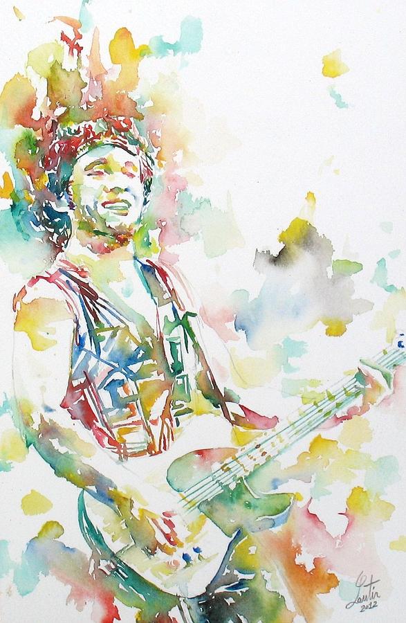 Guitar Watercolor