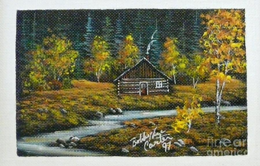 Log Cabin In The Woods Winter