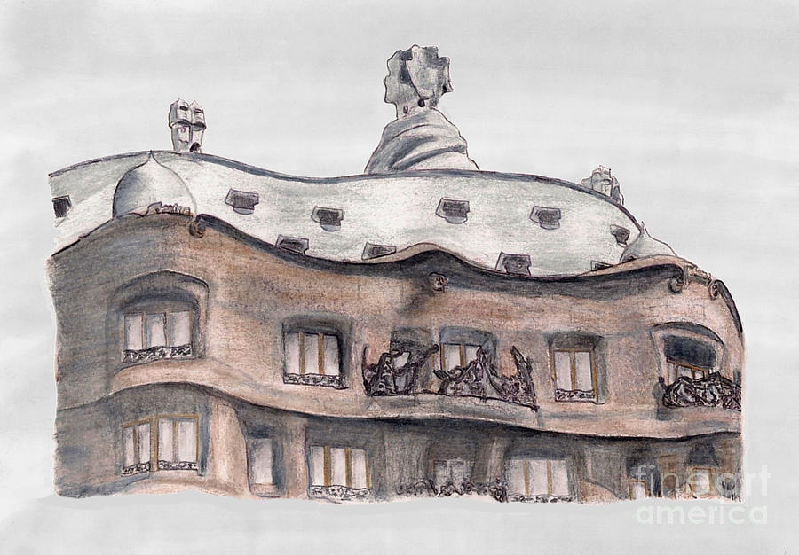 casa mila drawings