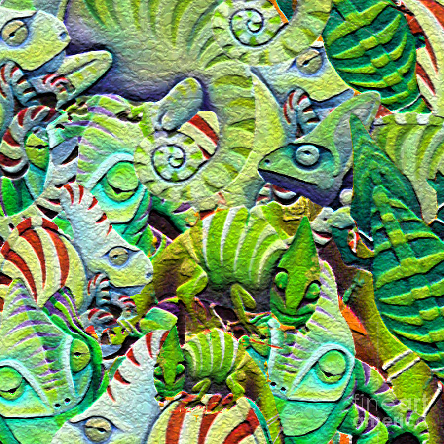 Chameleon Camo Digital Art