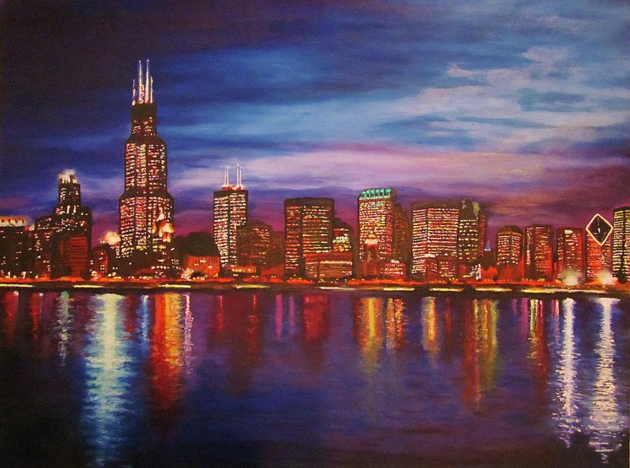 Chicago Skyline by Agnieszka Bednarz