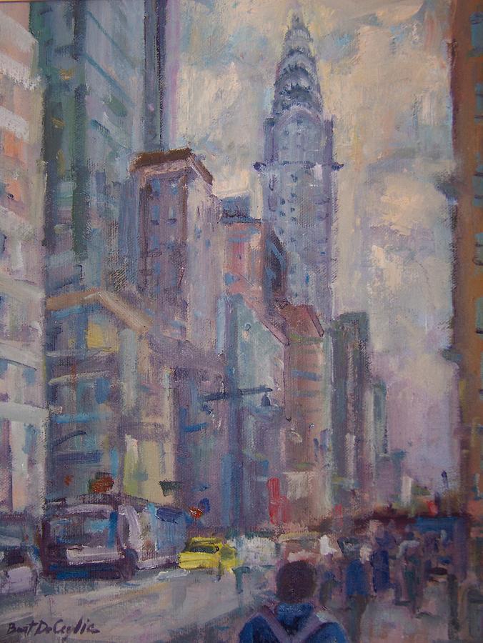 Chrysler building painting canvas #5