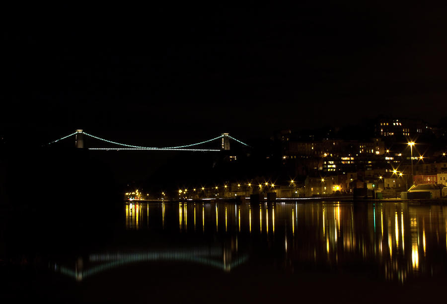 Clifton Suspension Bridge at Night Photograph Clifton Suspension Bridge at 