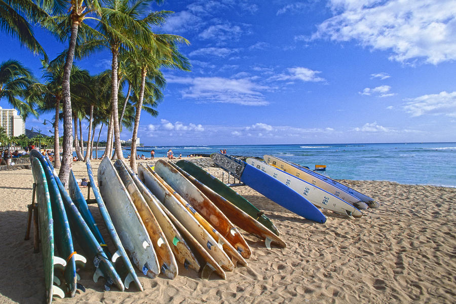 Colourful Surfboards