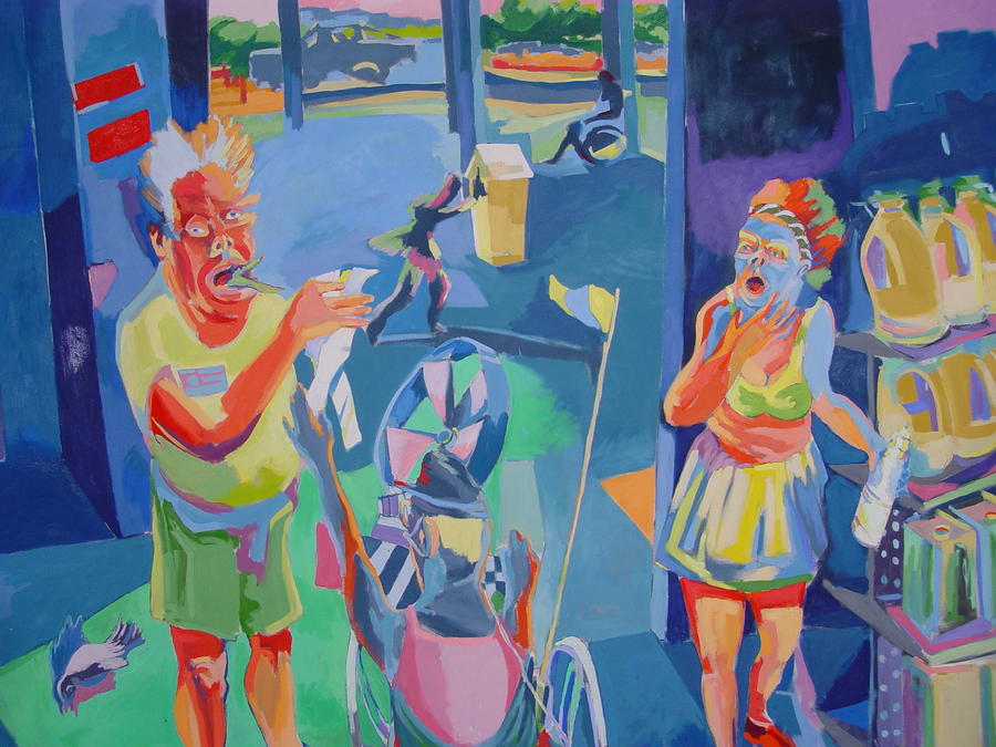 Costco Security by Barry Goldstein Costco Security Painting Costco