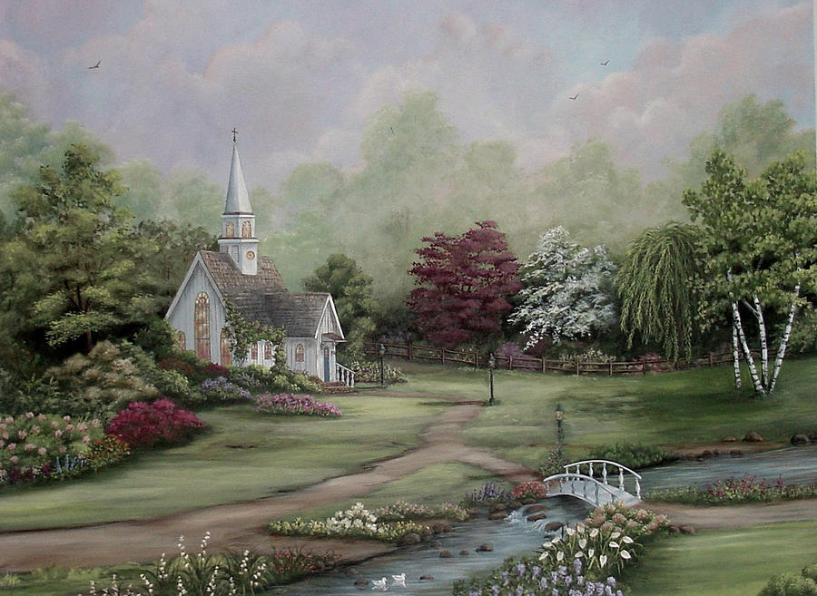 Country Church By Sandra Poirier