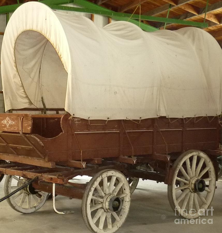 covered wagon art