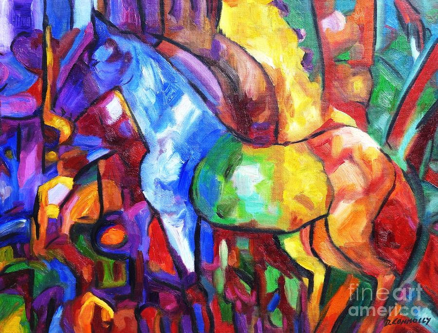 Cubist Horse Reflections by Dianne Connolly