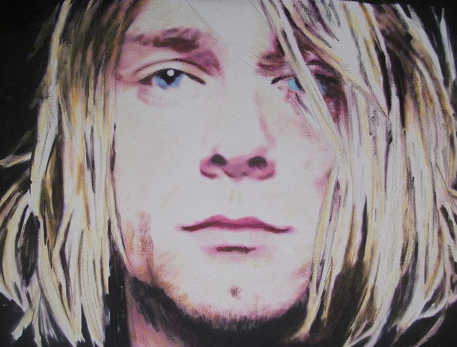 Curt Cobain Painting Curt Cobain Fine Art Print Mandy Thomas curt cobain