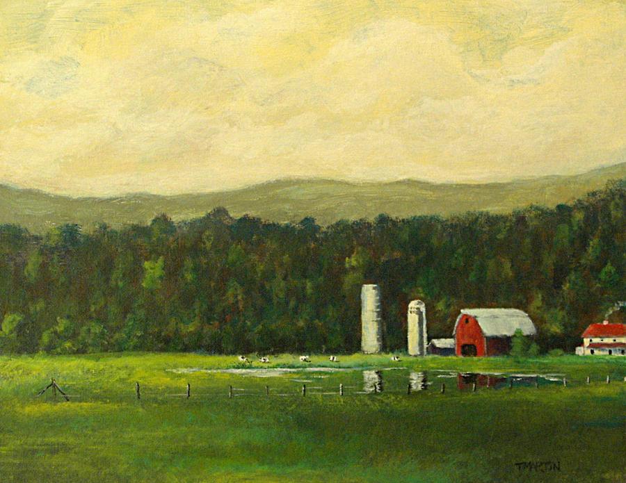 Dairy Farm Painting