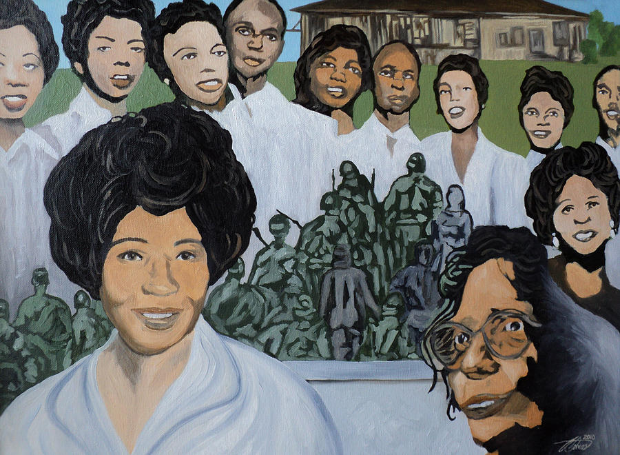 Daisy Bates And The Little Rock Nine Tribute by Angelo Thomas