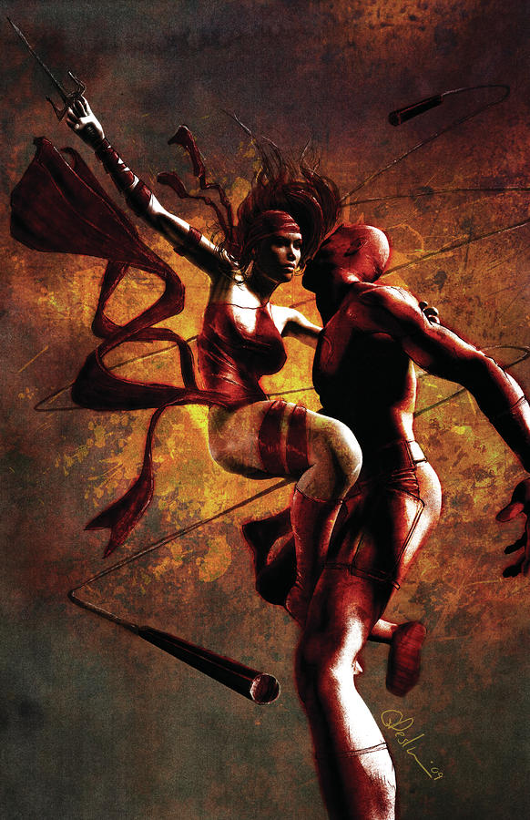 http://images.fineartamerica.com/images-medium-large/daredevil-and-elektra-gary-deslauriers.jpg