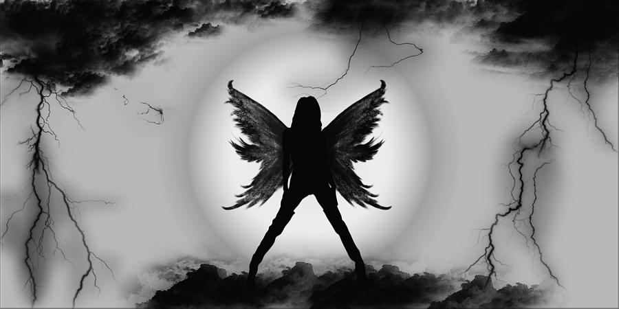 dark angel drawing