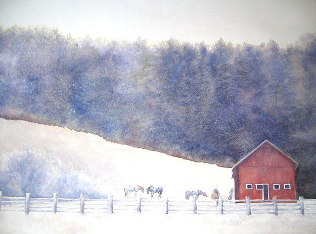  - december-day-at-the-horse-barn-barbara-widmann