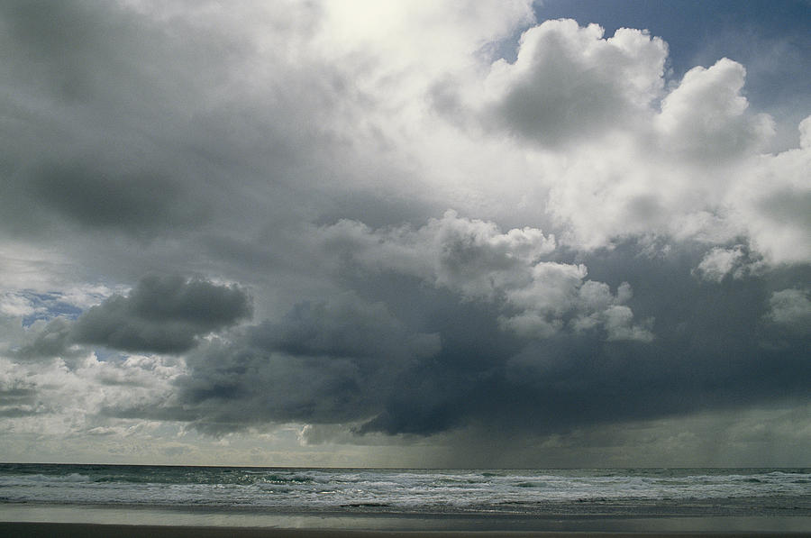 Dramatic Storm Clouds Over Ocean Water Photograph By Charles Kogod 2150