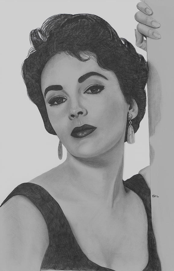 Elizabeth Taylor Drawing