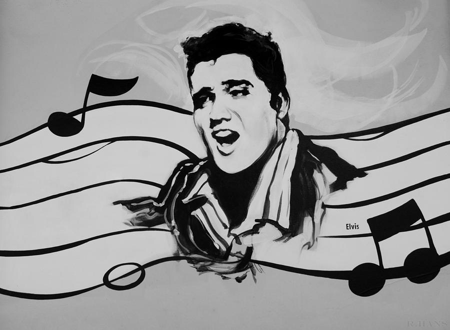ELVIS in BLACK AND WHITE Photograph ELVIS in BLACK AND WHITE Fine Art 