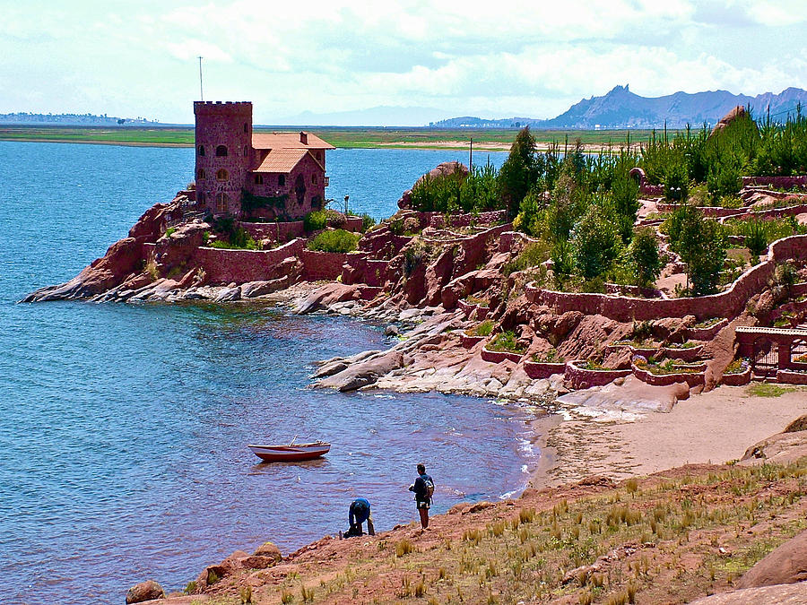 castle by lake