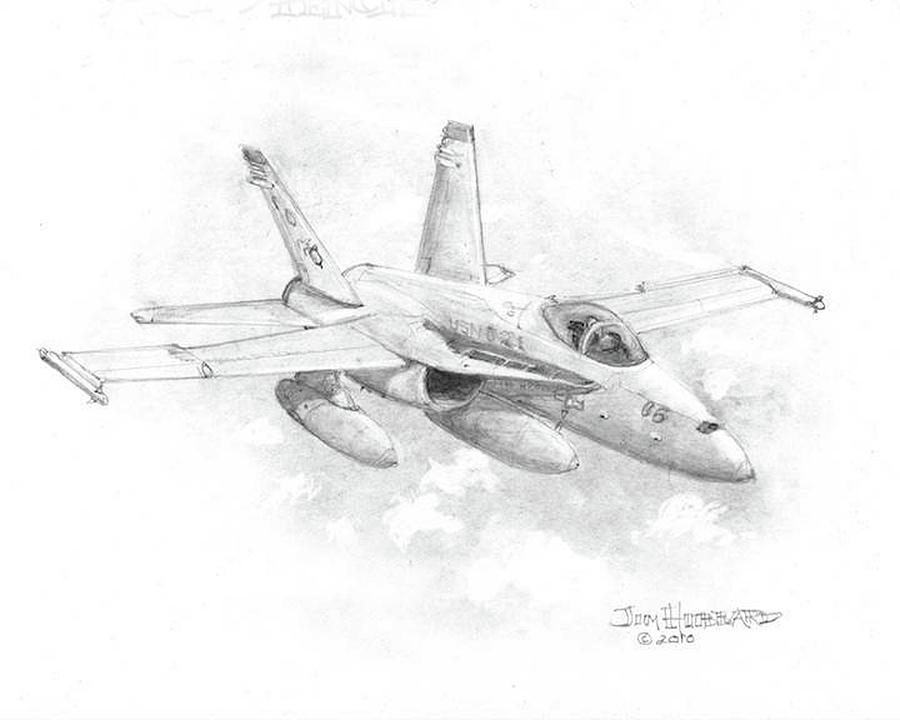 F 18 Super Drawing F 18 Sketch At