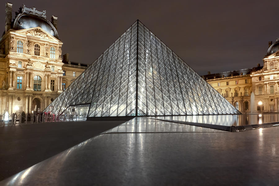 Louvre Pyramid Night