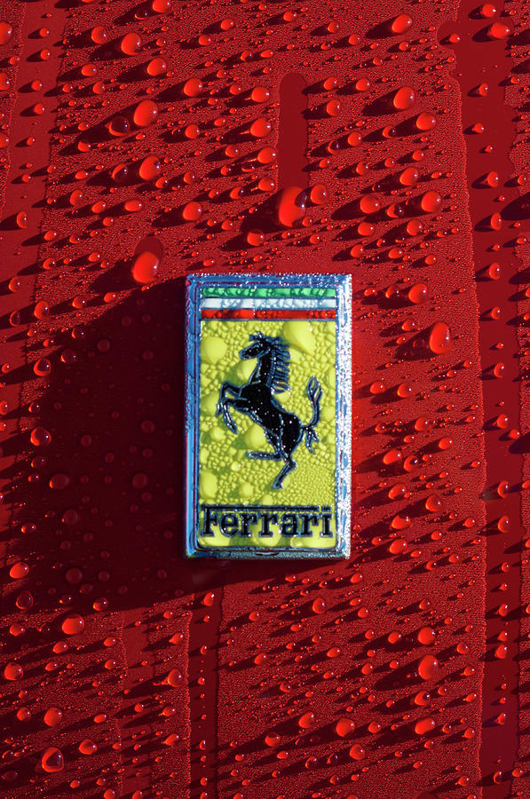 Ferrari Emblem 5 Photograph Ferrari Emblem 5 Fine Art Print Jill Reger