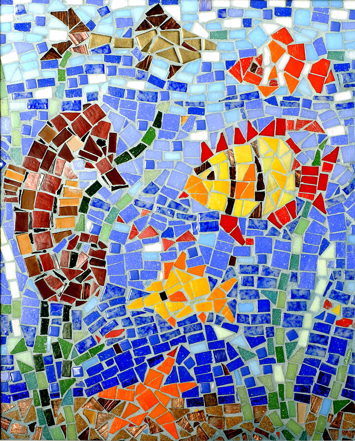mosaic seahorse