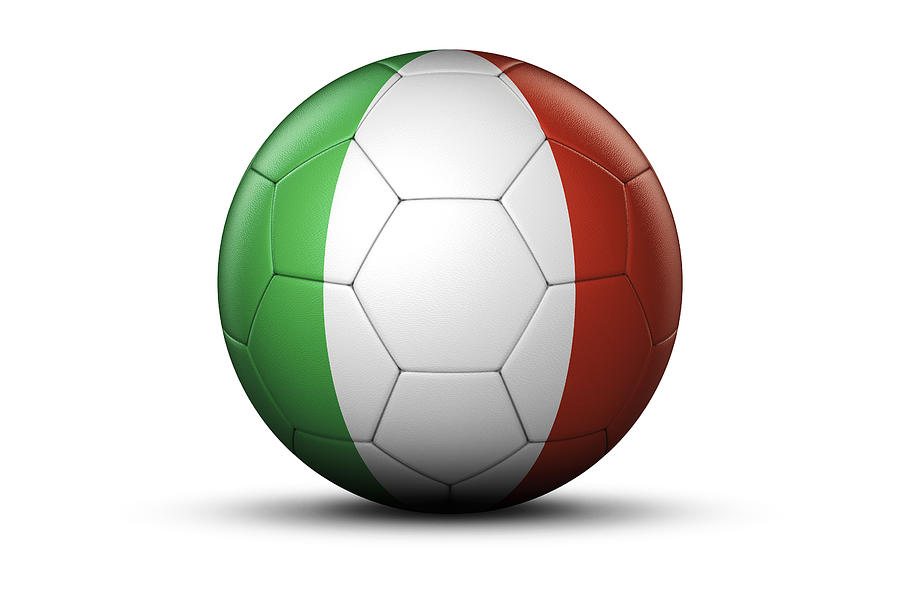 Flag Of Italy On Soccer Ball Photograph By Bjorn Holland