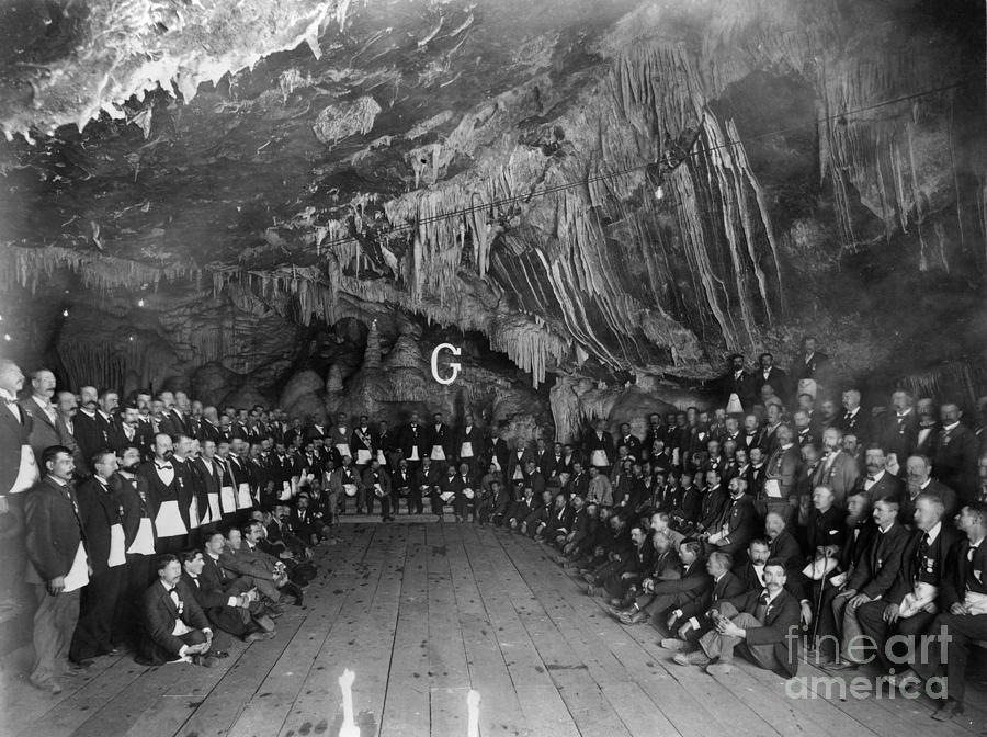 Freemason Meeting 1897 by Granger