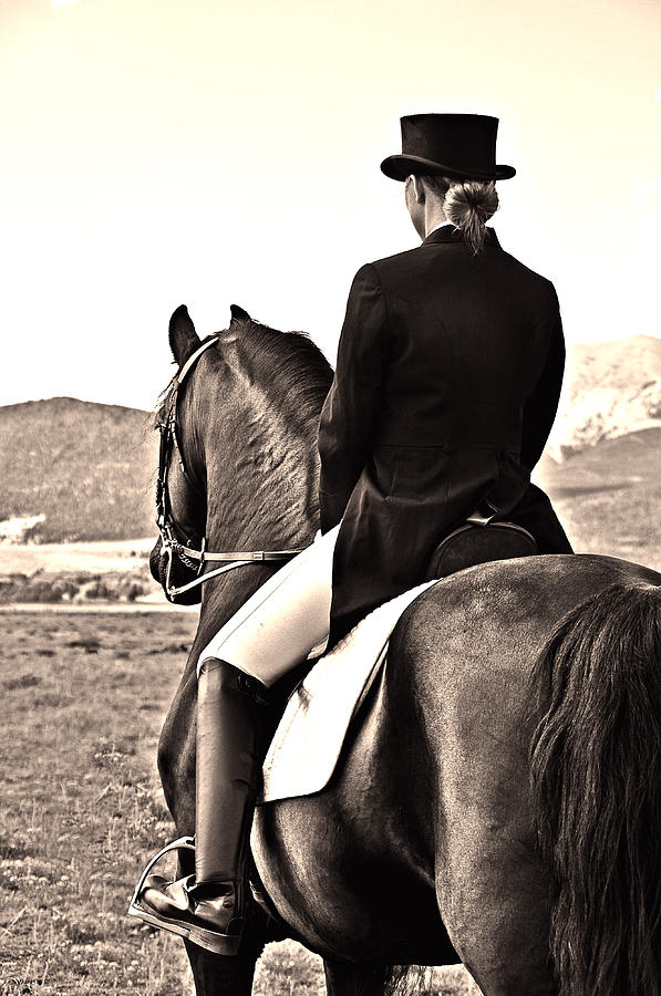 Friesian And Rider Photograph By Kathryn Ory Pixels