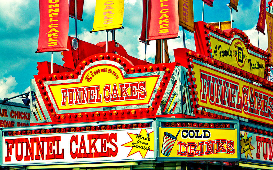 Funnel Cakes Carnival Food Vendor Photograph