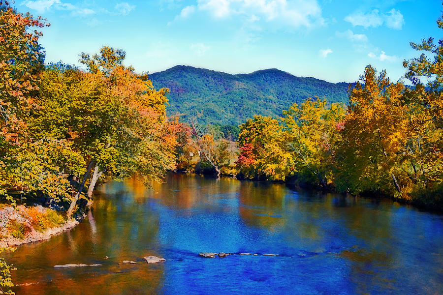 Gently Flowing River Photograph By Susan Leggett Fine Art America