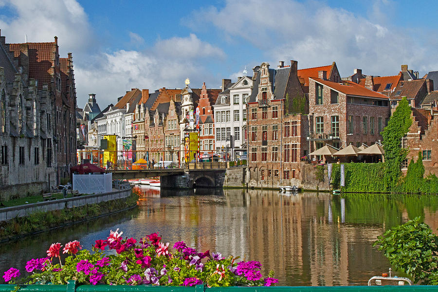 City map Ghent Belgium