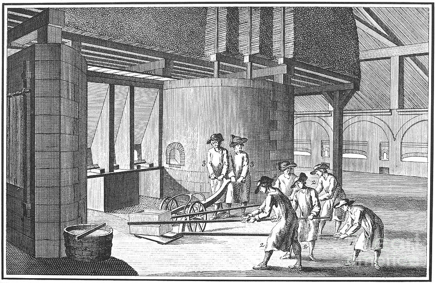 Glass Manufacture, 1751 Photograph by Granger