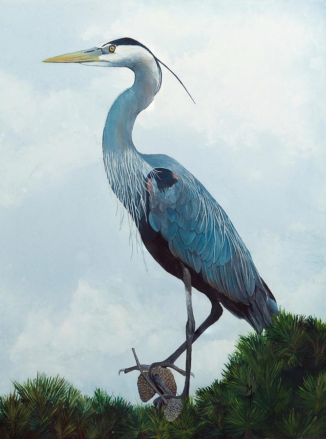 Great Blue Heron by Marsha Friedman