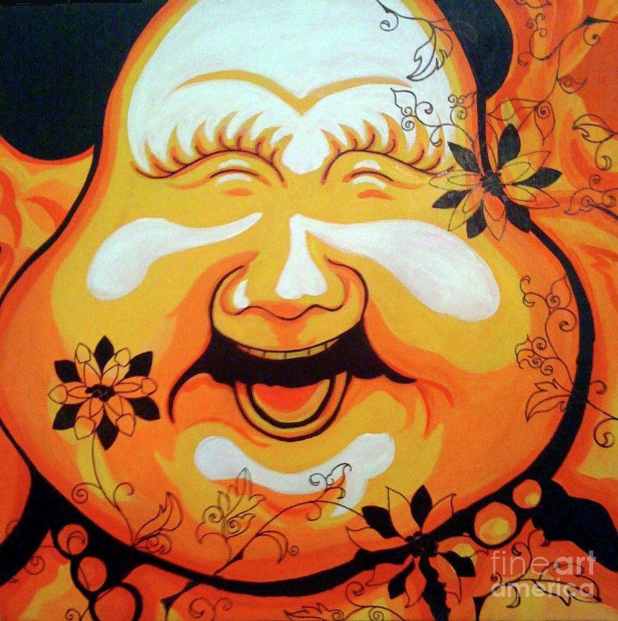 Happy Buddha Painting Happy buddha painting