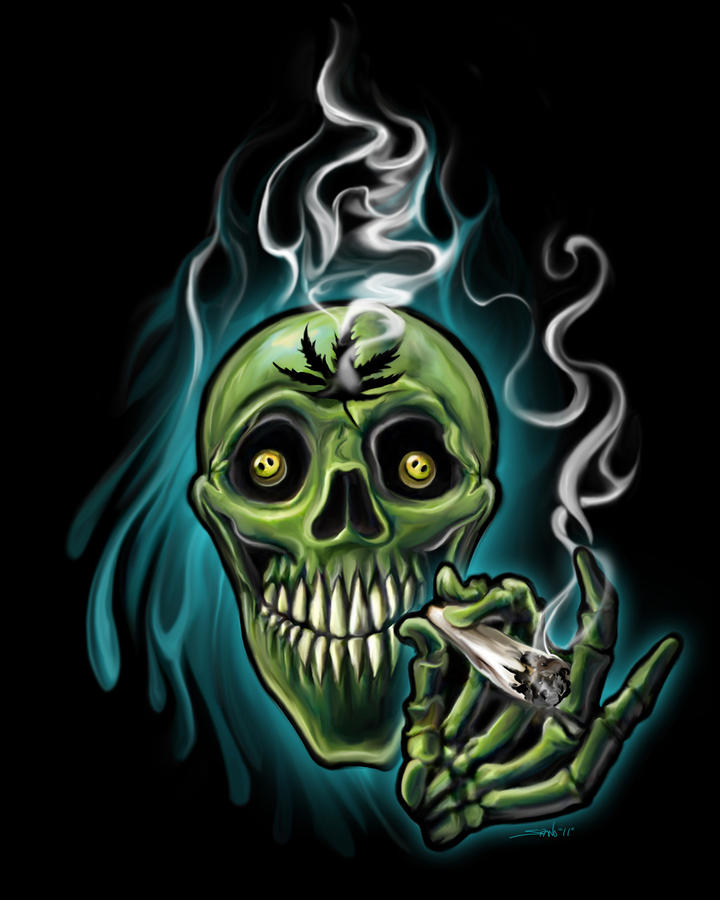 Weed And Skulls