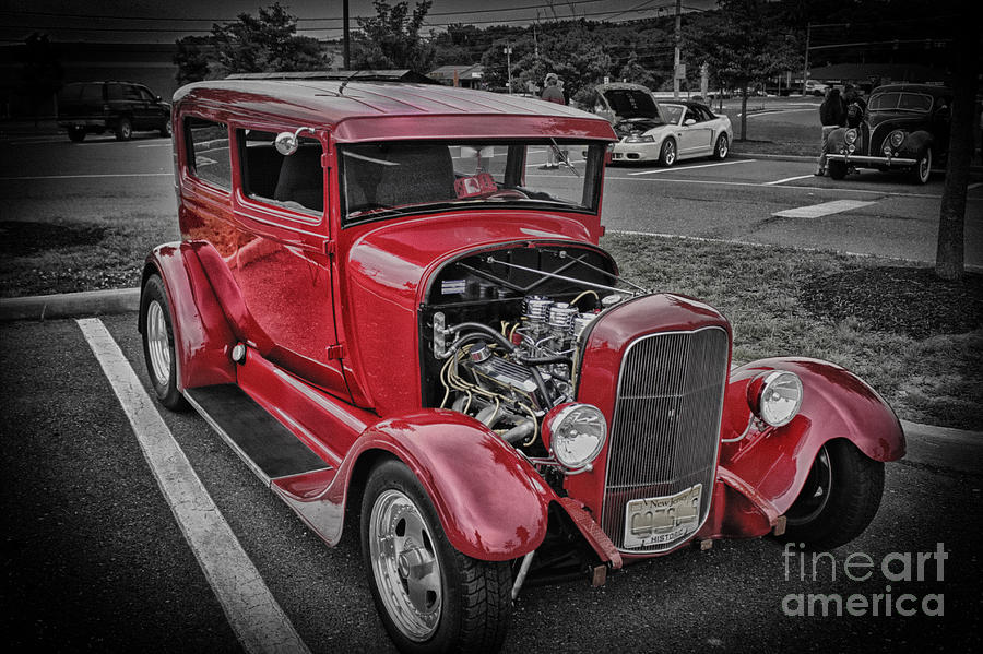 Red Hot Rod Vintage Classic Car Cars Photos Pictures Photography Cool 