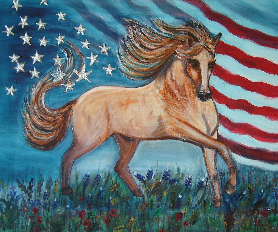  - horse-with-american-flag-anju-mittal