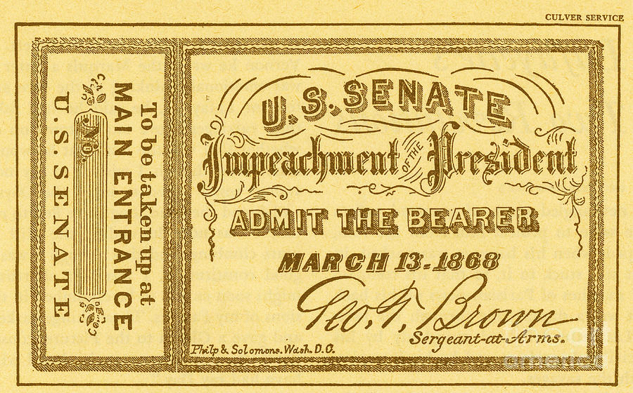 Image result for impeachment, 1868