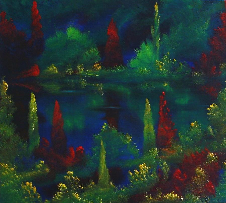 In The Garden Of Kubla Khan Painting by David Snider