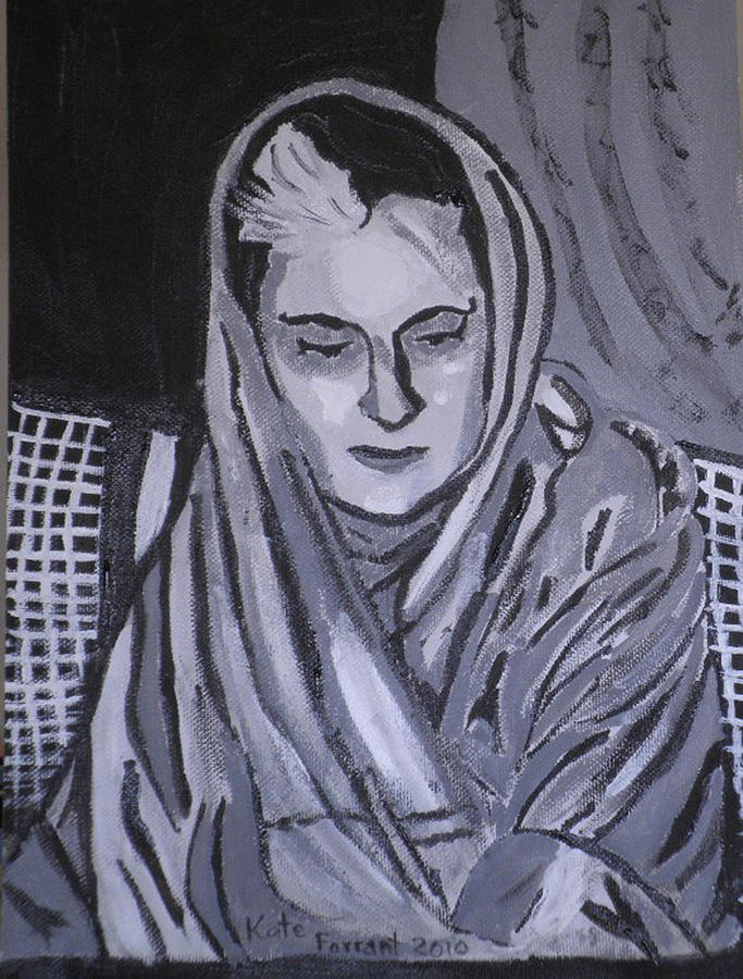 Indira Ghandi Painting Indira Ghandi Fine Art Print Kate Farrant
