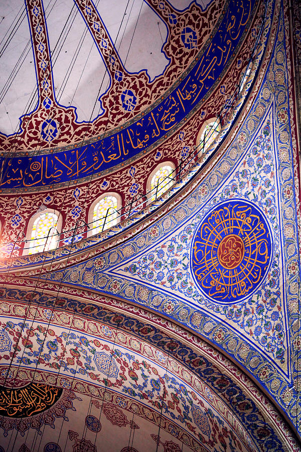 Iznik Tile Detail In The Blue Mosque. Photograph by Jan McGready