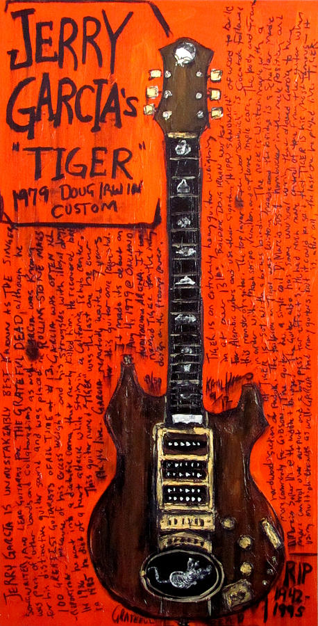 Jerry Garcia Tiger By Karl Haglund