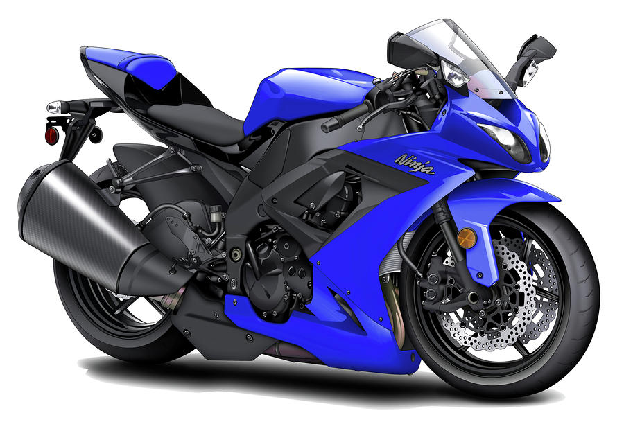 Ninja Kawasaki Blue