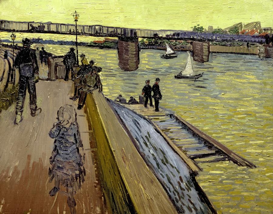 Le Pont De Trinquetaille In Arles By Vincent Van Gogh