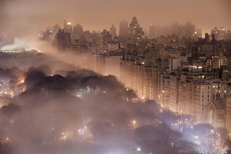 Light Pollution And Fog Combine To Blur Photograph by Jim Richardson